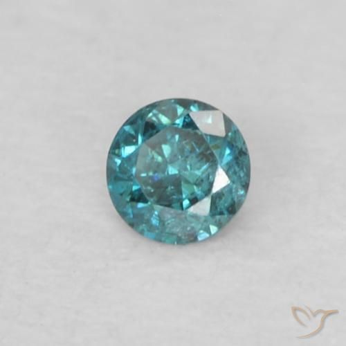 Diamante Blu naturale da 0.04 ct, Rotondo, VS-SI