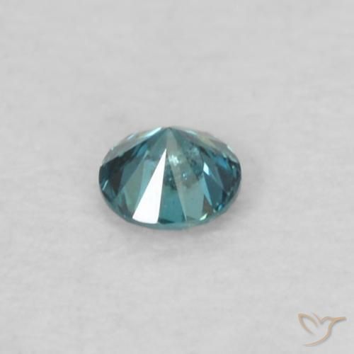 Diamante Blu naturale da 0.04 ct, Rotondo, VS-SI