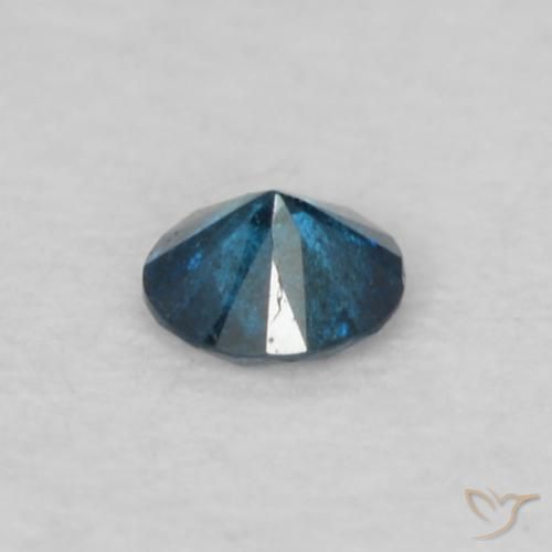 Diamante Blu naturale da 0.04 ct, Rotondo, VS-SI