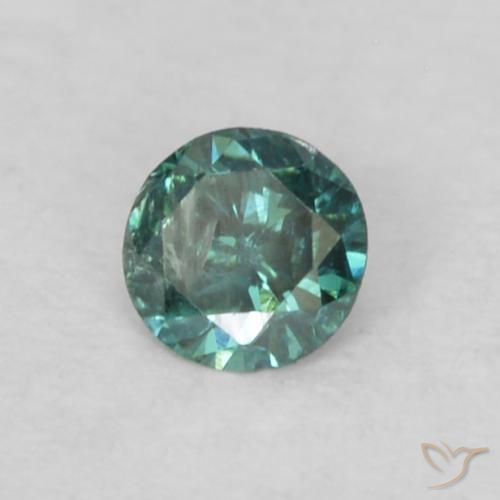 Diamante Verde naturale da 0.05 ct, Rotondo, VS-SI