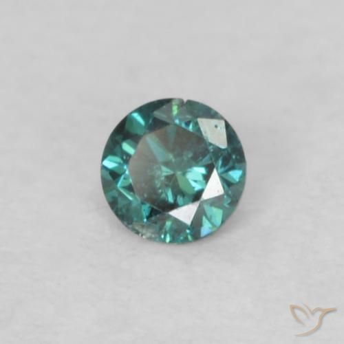 Diamante Verde naturale da 0.04 ct, Rotondo, VS-SI