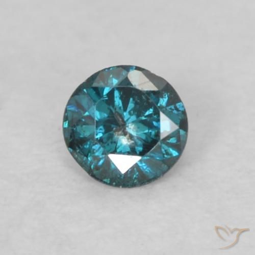 Diamante Blu naturale da 0.05 ct, Rotondo, VS-SI