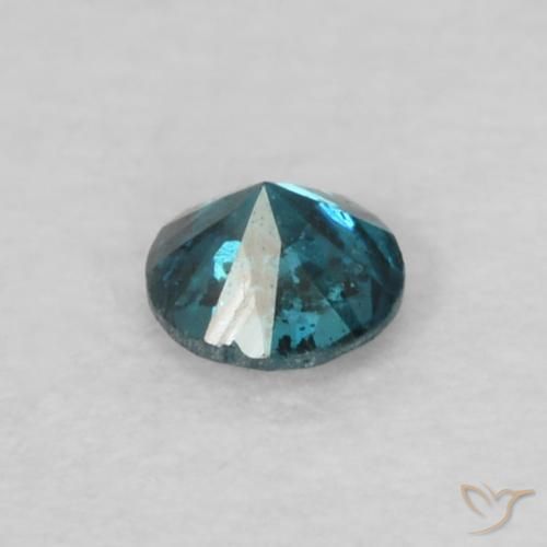 Diamante Blu naturale da 0.05 ct, Rotondo, VS-SI