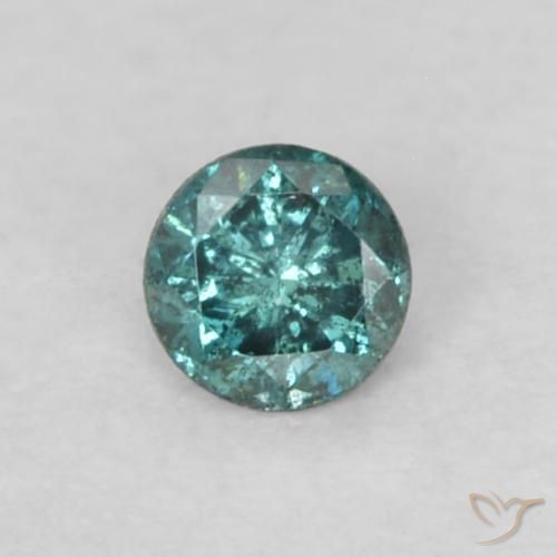 Diamante Blu naturale da 0.05 ct, Taglio rotondo, VS-SI