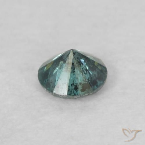 Diamante Blu naturale da 0.05 ct, Taglio rotondo, VS-SI