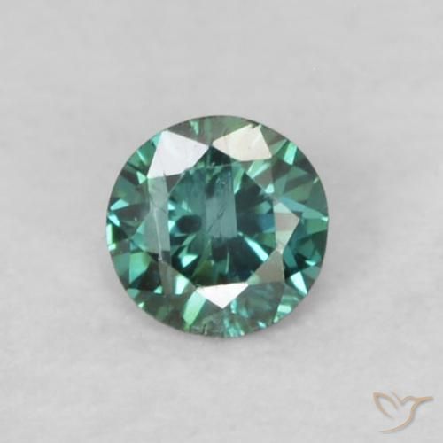 0.05ct Naturale Verde Diamante, Rotondo, VS-SI