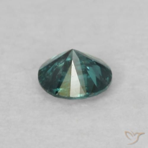 Diamante Verde naturale da 0.05 ct, Rotondo, VS-SI