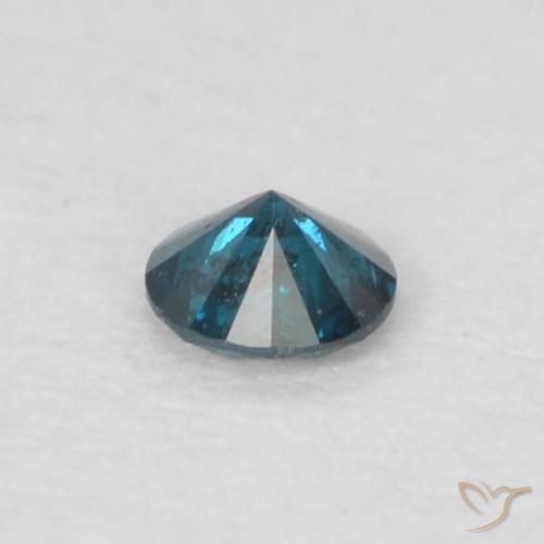Diamante Blu naturale da 0.05 ct, Rotondo, VS-SI