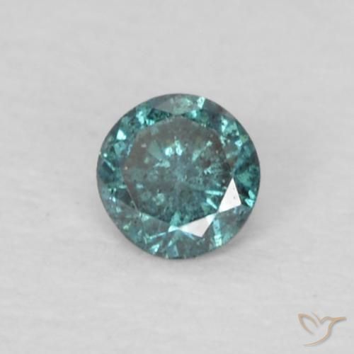 Diamante Blu naturale da 0.05 ct, Rotondo, VS-SI