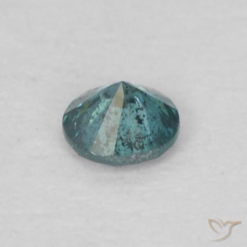 Diamante Blu naturale da 0.05 ct, Rotondo, VS-SI