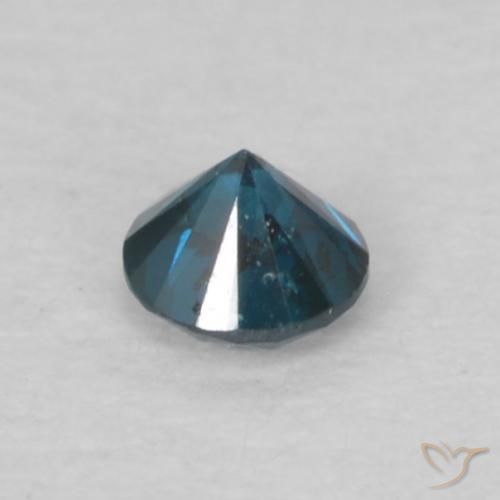 Diamante Blu naturale da 0.07 ct, Rotondo, VS-SI