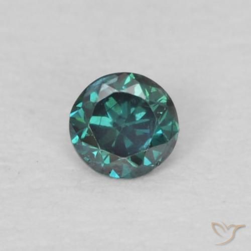 0.04ct Naturale Verde Diamante, Rotondo, VS-SI