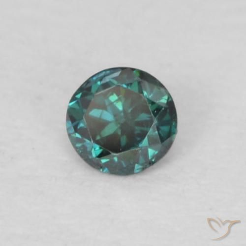 Diamante Verde naturale da 0.04 ct, Rotondo, VS-SI
