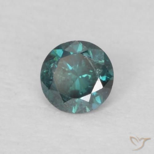 Diamante Verde naturale da 0.06 ct, Rotondo, VS-SI