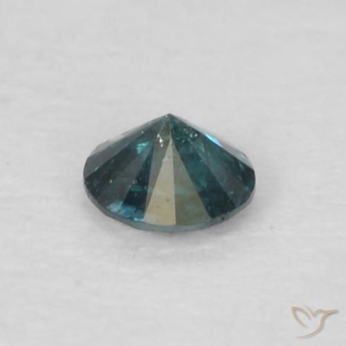 Diamante Verde naturale da 0.06 ct, Rotondo, VS-SI