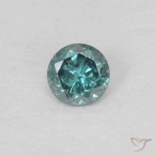 0.04ct Naturale Verde Diamante, Rotondo, VS-SI