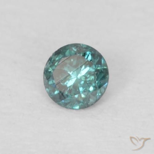 Diamante Verde naturale da 0.04 ct, Rotondo, VS-SI
