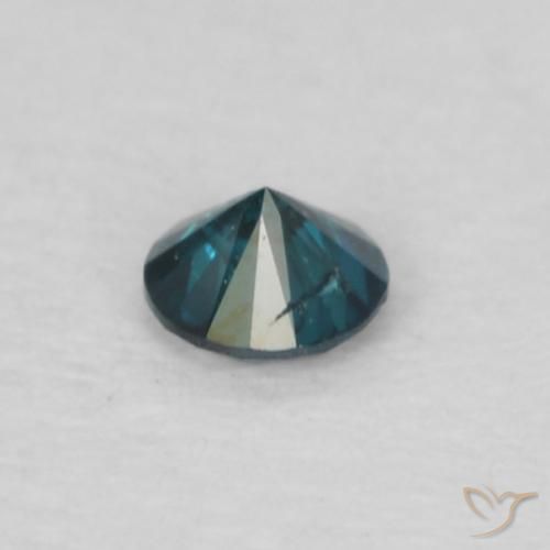 Diamante Blu naturale da 0.04 ct, Rotondo, VS-SI