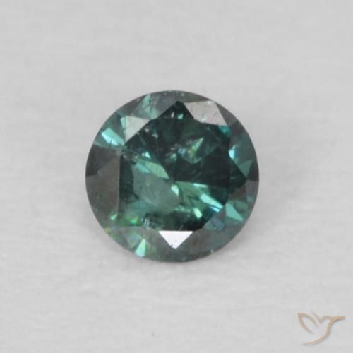 0.04ct Naturale Verde Diamante, Rotondo, VS-SI
