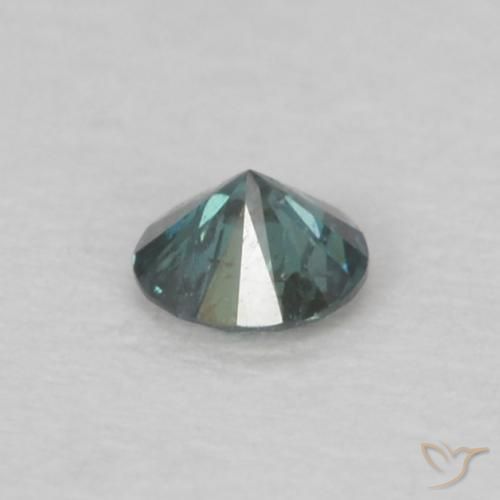 Diamante Verde naturale da 0.04 ct, Rotondo, VS-SI