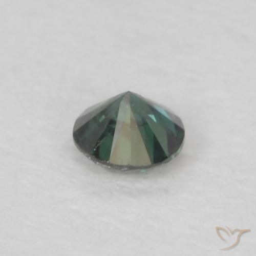 Diamante Verde naturale da 0.05 ct, Rotondo, VS-SI