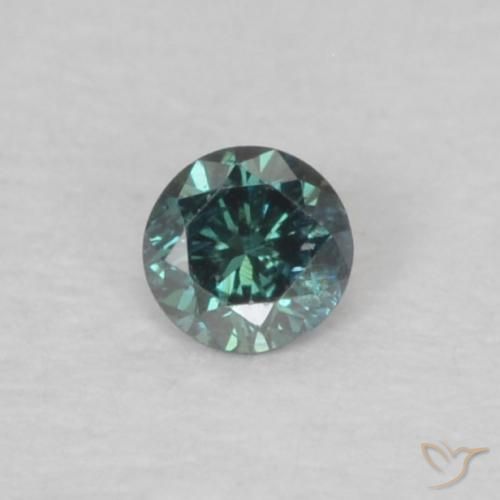 0.03ct Naturale Verde Diamante, Rotondo, VS-SI