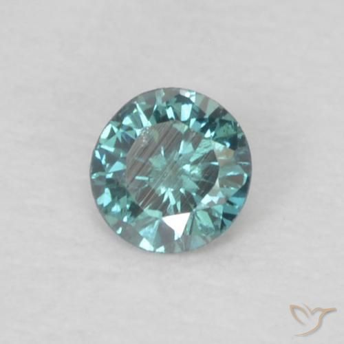 Diamante Blu naturale da 0.05 ct, Rotondo, VS-SI