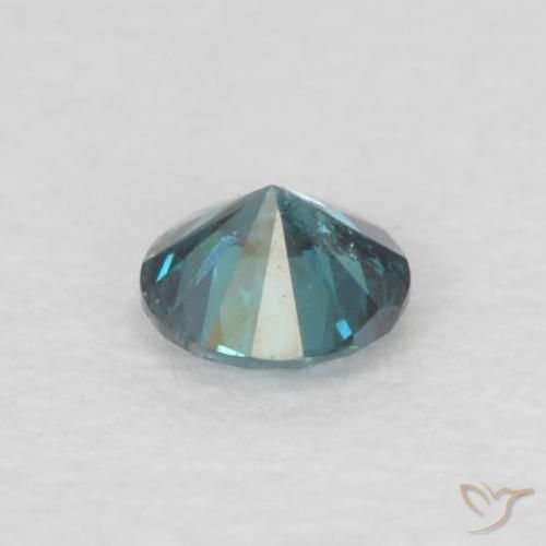 Diamante Blu naturale da 0.05 ct, Rotondo, VS-SI