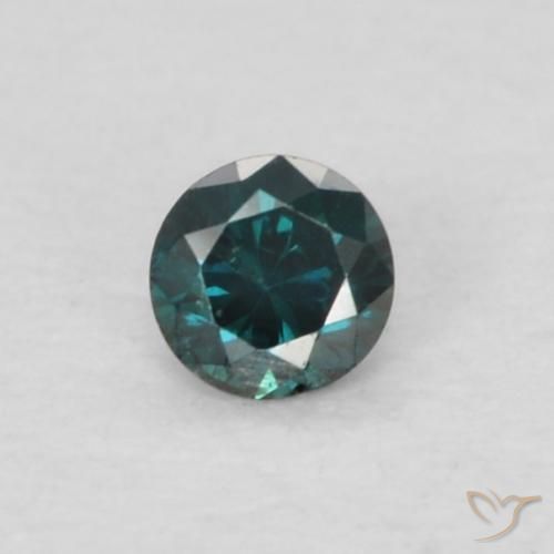 Diamante Blu naturale da 0.04 ct, Rotondo, VS