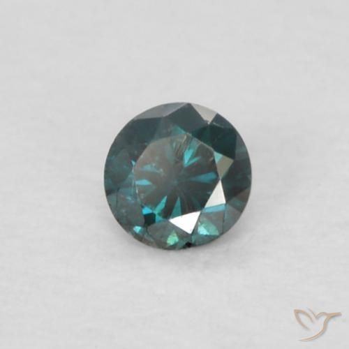 Diamante Blu naturale da 0.04 ct, Rotondo, VS