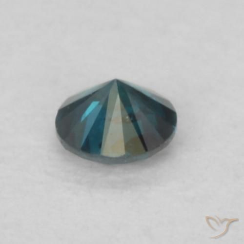 Diamante Blu naturale da 0.06 ct, Rotondo, VS