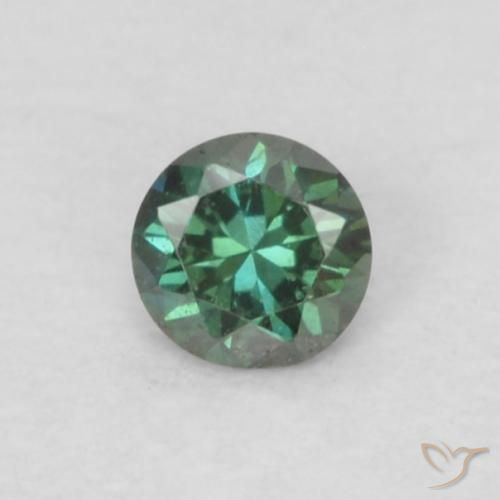 0.05ct Naturale Verde Diamante, Rotondo, VS