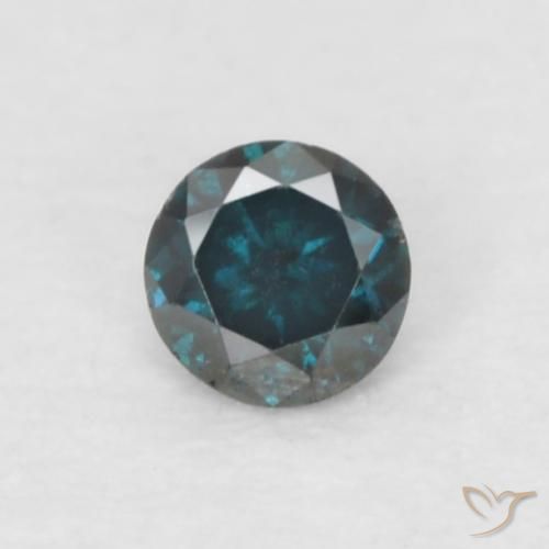 Diamante Blu naturale da 0.05 ct, Rotondo, VS