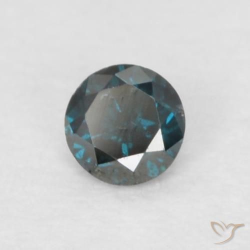 Diamante Blu naturale da 0.05 ct, Rotondo, VS