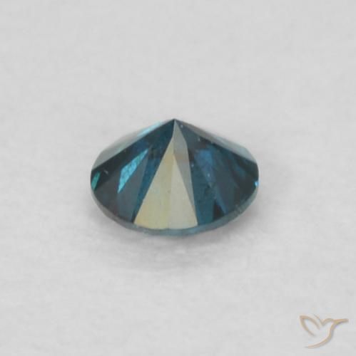 Diamante Blu naturale da 0.05 ct, Rotondo, VS