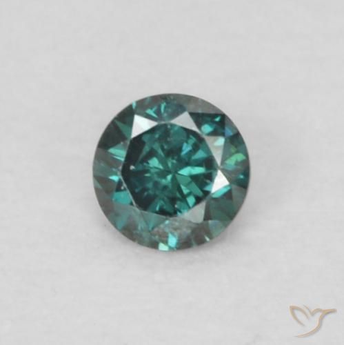 0.04ct Naturale Verde Diamante, Rotondo, VS