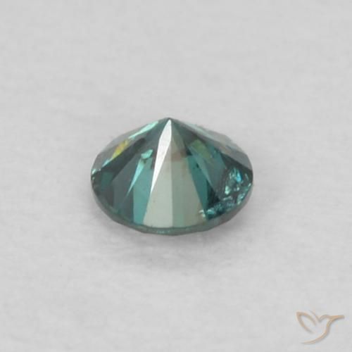 Diamante Verde naturale da 0.04 ct, Rotondo, VS