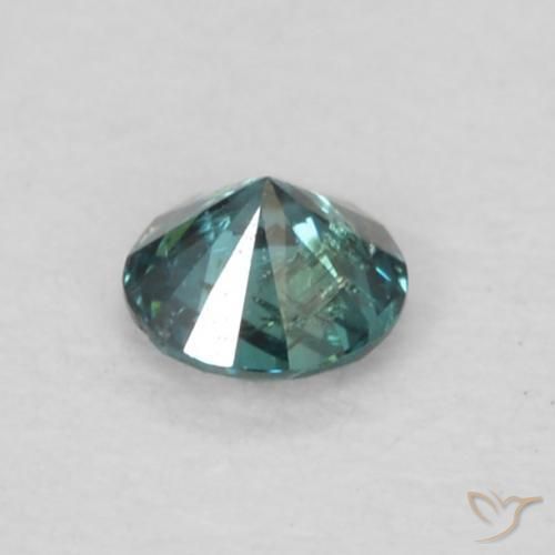 Diamante Verde naturale da 0.06 ct, Rotondo, VS-SI