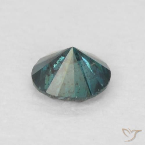 Diamante Blu naturale da 0.07 ct, Rotondo, VS-SI