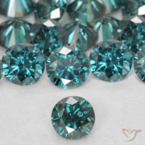 0.06ct Naturale Verde Diamante, Rotondo, VVS-VS