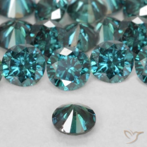 Diamante Verde naturale da 0.06 ct, Rotondo, VVS-VS