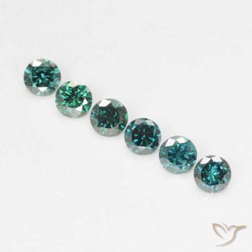 0.05ct Naturale Verde Diamante, Rotondo, VVS-VS