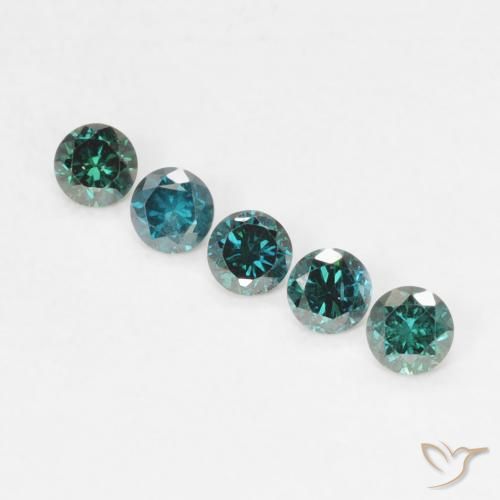 0.05ct Naturale Verde Diamante, Rotondo, VVS-VS