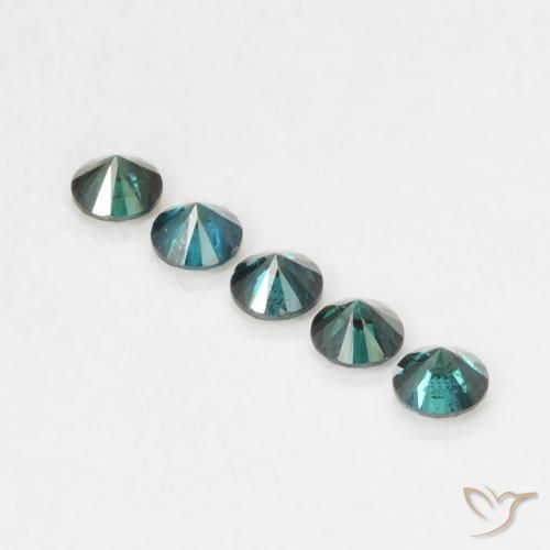 Diamante Verde naturale da 0.05 ct, Rotondo, VVS-VS