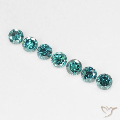 0.04ct Naturale Verde Diamante, Rotondo, VVS-VS