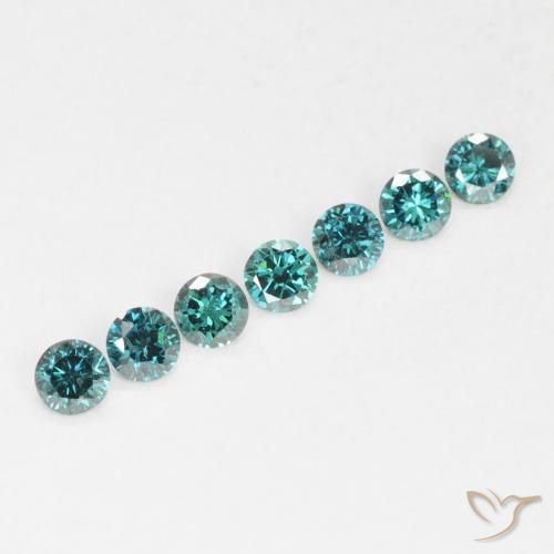 Diamante Verde naturale da 0.04 ct, Rotondo, VVS-VS
