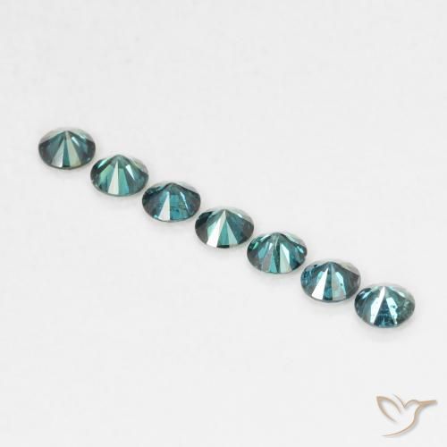 Diamante Verde naturale da 0.04 ct, Rotondo, VVS-VS