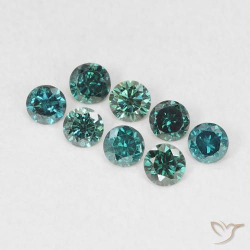 0.03ct Naturale Verde Diamante, Rotondo, VVS-VS