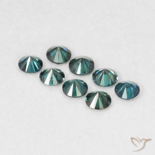 Diamante Verde naturale da 0.03 ct, Rotondo, VVS-VS