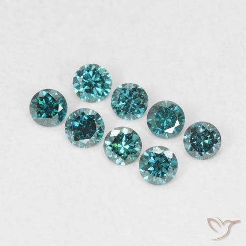 0.03ct Naturale Verde Diamante, Rotondo, VVS-VS